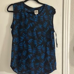 Anne Klein scoop neck blouse NWT size S